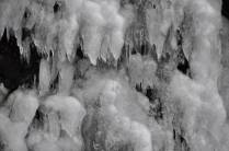 Gelo na estrada da Serra do Rio do Rastro, região de Urubici - SC